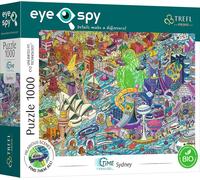 Trefl EYE-SPY Time Travel : Sydney, Australia - 1000 Piece Jigsaw Puzzles for Adults & Children Aged 12+ Find the Hidden Details Puzzle