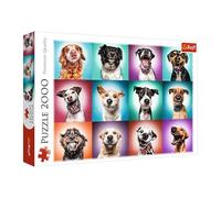 Trefl TR27119 Funny Dog Portraits II 2000 Pieces, Premium Quality, for Adults and Children from 12 Years, Puzzle, Coloured