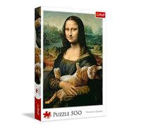 Trefl TR37294 Mona Lisa and a Cat 500 Pieces, Premium Quality, for Adults and Children from 10 Years Puzzle, Coloured
