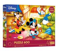 Trefl - Trefl 40th Anniversary Disney, Mickey Mouse and Friends - Puzzle 600 Pieces - DIY Puzzle with Characters from Classic Disney Animated Films, for Adults and Children Aged 14+