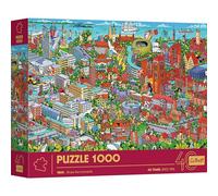 Trefl -Trefl-40th Anniversary Trefl, Trecittà 1000 Pieces-Premium Jigsaw Puzzle for Adults and Children from 14 Years, Multicoloured, 10924