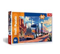 Trefl - Truck on the Road - Puzzle 160 Pieces - Colourful Puzzle with a Truck, Creative Entertainment, Fun for Children from 6 Years