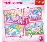 Trefl Unicorns & Magic Puzzle Kids - 4in1