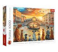 Trefl Venezia 1000 Pieces Dog on the Sunset Canal Jigsaw Puzzle for Adults and Children Ages 14+ Multicoloured, 10944