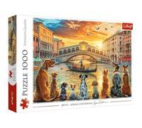 Trefl Venezia 1000 Pieces Dog on the Sunset Canal Jigsaw Puzzle for Adults and Children Ages 14+ Multicoloured, 10944