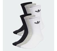 adidas Originals 6-Pack Trefoil Cushion Crew Socks, Grey M
