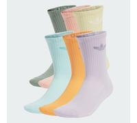 adidas Socks Trefoil Cushion Crew Socks 6 Pairs in Multicolour L