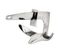 Trefoil SS anchor w/gripping plate 10 kg - 1 PC Osculati - 01.117.10 - 0111710