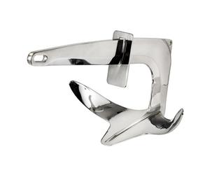 Trefoil SS anchor w/gripping plate 10 kg - 1 PC Osculati - 01.117.10 - 0111710