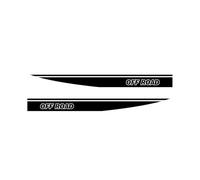 TREGADHZ 2pcs Decal Sticker Vinyl Rear Bumper Side Racing Stripes Kit, Compatible with F350 Super Duty Series 2023-Present