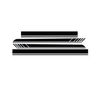 TREGADHZ Car Hood Roof Side Stripes Decal Sticker Kit, for Mercedes Benz W206 S206 C63 AMG Accessories