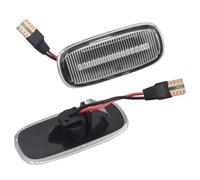 TREGOO Compatible With A3 S3 8L 2000 2001 2002 2003 Flowing Water Blinker Turn Signal Light Side Marker Flashing Indicator Auto Parts Car Dynamic Turn Signal(White)
