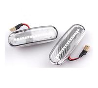 TREGOO Compatible With Abarth For Grande For Pando 199 2007 2008 2009 2010 2011 2012 Dynamic Side Marker Light Sequential Lamp Auto Parts Car Dynamic Turn Signal(White)