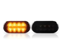 TREGOO Compatible With For Passat For 3B 1996 1997 1998 1999 2000 For 3BG 2000 2001 2002 2003 Normal Flashing Turn Signal Light Side Marker Indicator Lamp Car Dynamic Turn Signal(Black)