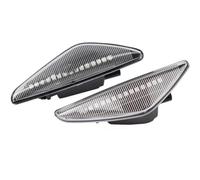 TREGOO Compatible With For X5 For E70 2007 2008 2009 2010 2011 2012 2013 Dynamic Side Marker Turn Signal Blinker Flowing Water Blinker Flashing Light Car Dynamic Turn Signal(White,Size1)