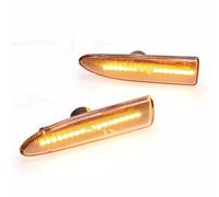 TREGOO Compatible With Jaguar For X-Type 2002 2003 2004 2005 2006 2007 2008 2009 Turn Repeater Dynamic Turn Signals Lights Side Marker Blinker Car Dynamic Turn Signal(White)