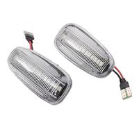 TREGOO Compatible With Opel For Astra G 1998 1999 2000 2001 2002 2003 2004 2005 2006 2007 2008 2009 Dynamic Turn Signal Lights Flowing Water Side Marker Car Dynamic Turn Signal(White)