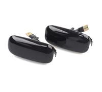 TREGOO Compatible With S4 For B6 B7 2000-2005 For A4 For S4 RS4 B8 2005-2008 Flowing Turn Signal Light Dynamic Side Marker Repeater Car Dynamic Turn Signal(Black)