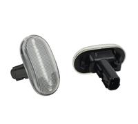 TREGOO Compatible With Suzuki For Jimny For JB23W 6 7 8 Type 2005-2012 For Lapin For He21s 4 5 6 Type 2005-2008 Turn Signal Light Flashing Side Repeater Lamp Car Dynamic Turn Signal(White)