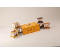 Tregroes Premium Waffle and Cracker Gift Box, 6 Pack Assortment with Chocolate Coated Stroop Waffles, Savoury Crackers, Cheddar Cheese Crackers