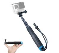 Trehapuva Selfie Stick, 19” Waterproof Hand Grip Adjustable Extension Monopod Pole Compatible with GoPro Hero(2018) Hero 9 8 7 6 5 4 3+ 3 2 1 Session, AKASO, Xiaomi Yi,SJCAM SJ4000 SJ5000 SJ6000 More