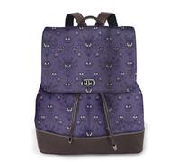 TREJUKY Haunted Mansion Backpack Purse for Women Leather Fashion Cute Small Backpacks Lightweight Casual College Travel Hiking Ladies Laptop Rucksack Daypacks Shoulder Bag