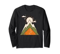 Trek Across the Wild Valleys Under a Brilliant Retro Sun Long Sleeve T-Shirt