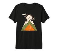 Trek Across the Wild Valleys Under a Brilliant Retro Sun Premium T-Shirt