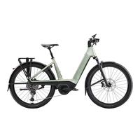 TREK Charter+ 4 R9 Trail 800Wh Lowstep Electric Hybrid Bike in Lichen Green Medium 800
