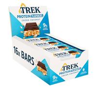 Trek High Protein Flapjack Cocoa Coconut - Gluten Free, Plant-Based, Vegan - 50g x 16