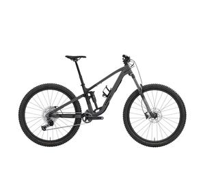 TREK Fuel EX 5 Full Suspension Mountain Bike in Lithium Grey and Trek Black Splatter L