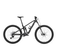 TREK Fuel EX 5 Full Suspension Mountain Bike in Lithium Grey and Trek Black Splatter XL