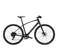 TREK FX Sport 5 Hybrid Bike in Matte Black Olive and Deep Smoke S