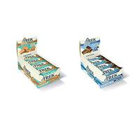 Trek High Protein Salted Caramel Flapjack - Healthy Snack Bars, 50 g & High Protein Flapjack Cocoa Coconut, 50 g - Gluten Free Bars - Healthy Snack Bars - Vegan Bars (Pack of 16 Bars)