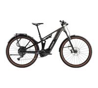 TREK Powerfly FS+ 4 Equipped Gen 4 600Wh Full Suspension Electric Mountain Bike in Mercury and Dark Web XL