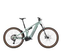 TREK Powerfly FS+ 5 Gen 4 800Wh Full Suspension Electric Mountain Bike in Blue Sage and Catalina Fog XL