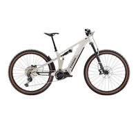 TREK Powerfly FS+ 6 Gen 4 800Wh Full Suspension Electric Mountain Bike in Era White and Buff Beige Large 800