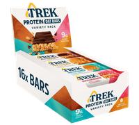JB's TREK High Protein Flapjack Variety Pack - Gluten Free - Plant Based - Vegan Snack - 50 g x 16 bars