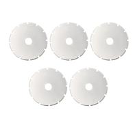 Treki 28mm Crochet Edge Cutter Blades 5Pcs Perforating Replacement Blades Stainless Steel 12 Tooth Fabric Cutting Blades for Cutting Quilting Sewing Fabric Leather Paper