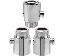 Treki 3 Packs Shower Head Shut-Off Valve G1/2 Universal Button Type Water Regulator Water Flow Control Valve for Shower Arm and Hose or Bidet Sprayer