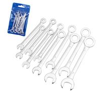 Treki 4-11mm Mini Wrench Sets, 10Pcs Metric Small Combination Wrenches Open End & Box End Wrench Dual-use Mini Ignition Spanner Repair Tool for Automotive Bike Industry Machine Home Appliance