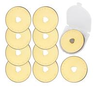 Treki 45mm Rotary Cutter Blade 10 Pcs Titanium Rotary Blades SKS-7 Fabric Cutting Blades for Quilting Sewing Crafting and Fabric Leather Cutting