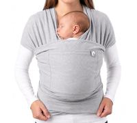Trekki Pocket Wrap™ Baby Sling Carrier, Newborn to Toddler, Grey | Soft Stretchy Cotton, Breathable, Machine Washable, Adjustable to Fit Tall or Petite Parents, Hands-Free from Birth to 15kg