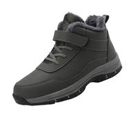 Trekking Boots Men's Waterproof Hiking Shoes Men's PU Leather High Hiking Shoes Lined Snow Boots Thermal Boots Vintage Winter Boots Warm Snow Boots Non-Slip Work Boots Elegant Boots, AD, 9 UK