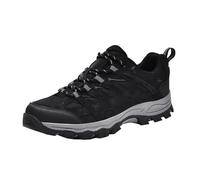 Trekking Hiking Shoes Mens Waterproof Non Slip Outdoor Walking Trainers Lightweight Breathable Non-Slip Climbing Shoes Low-Top Arch Support Orthopedic Chunky Trainers Athletic Sports Footwear Black