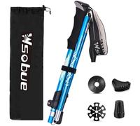 Trekking Pole, Collapsible Walking Hiking Stick for Men Women, Ultralight Aluminum Ski Pole with EVA Grip