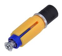 Trekking Pole Expansion Tip Protectors, Replacement | Hard Tip Fitting Tube, Black Plastic Alloy Build, Hiking and Mountaineering Use, Easy Installation