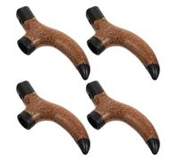 Trekking Pole Handle Replacement 4pcs Soft Cork Grip Walking Sticks | Wood-style Accessory, Enhanced Stability, Easy Upgrade, Helps Reduce Hand Fatigue during Trail Hiking and Mountain Use