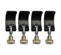Trekking Pole Lock Clip, 4pcs Trekking Pole Lock Replacement, Sturdy Walking Pole External Lock Handle Nut, Hiking Stick Fastener Replacement Handle Clamp For Trail Camping Climbing Backpacking