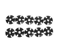 Trekking Pole Mud Baskets Replacement Tip 10pcs | Plastic Accessory, Black Finish, for Snowy Surfaces and Muddy Trails, Practical Stability Outdoors